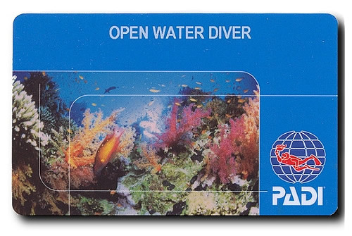 certyfikat Open Water Diver PADI