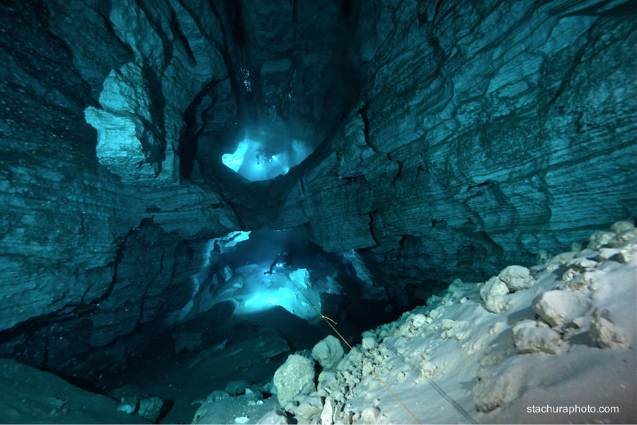 nurkowanie jaskiniowe jaskinia Ordyńska