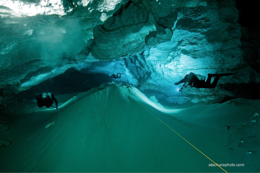 nurkowanie jaskiniowe jaskinia Ordyńska